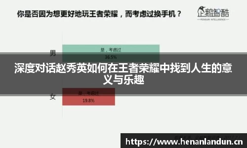 深度对话赵秀英如何在王者荣耀中找到人生的意义与乐趣