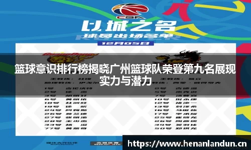 篮球意识排行榜揭晓广州篮球队荣登第九名展现实力与潜力