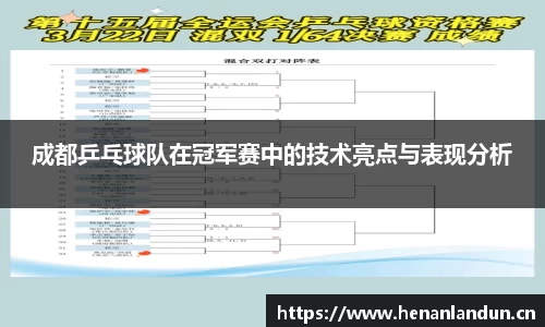 成都乒乓球队在冠军赛中的技术亮点与表现分析